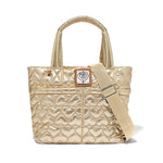 Brighton Kamille Cross Body Bag in Metallic Gold - Juli's Wearable Art