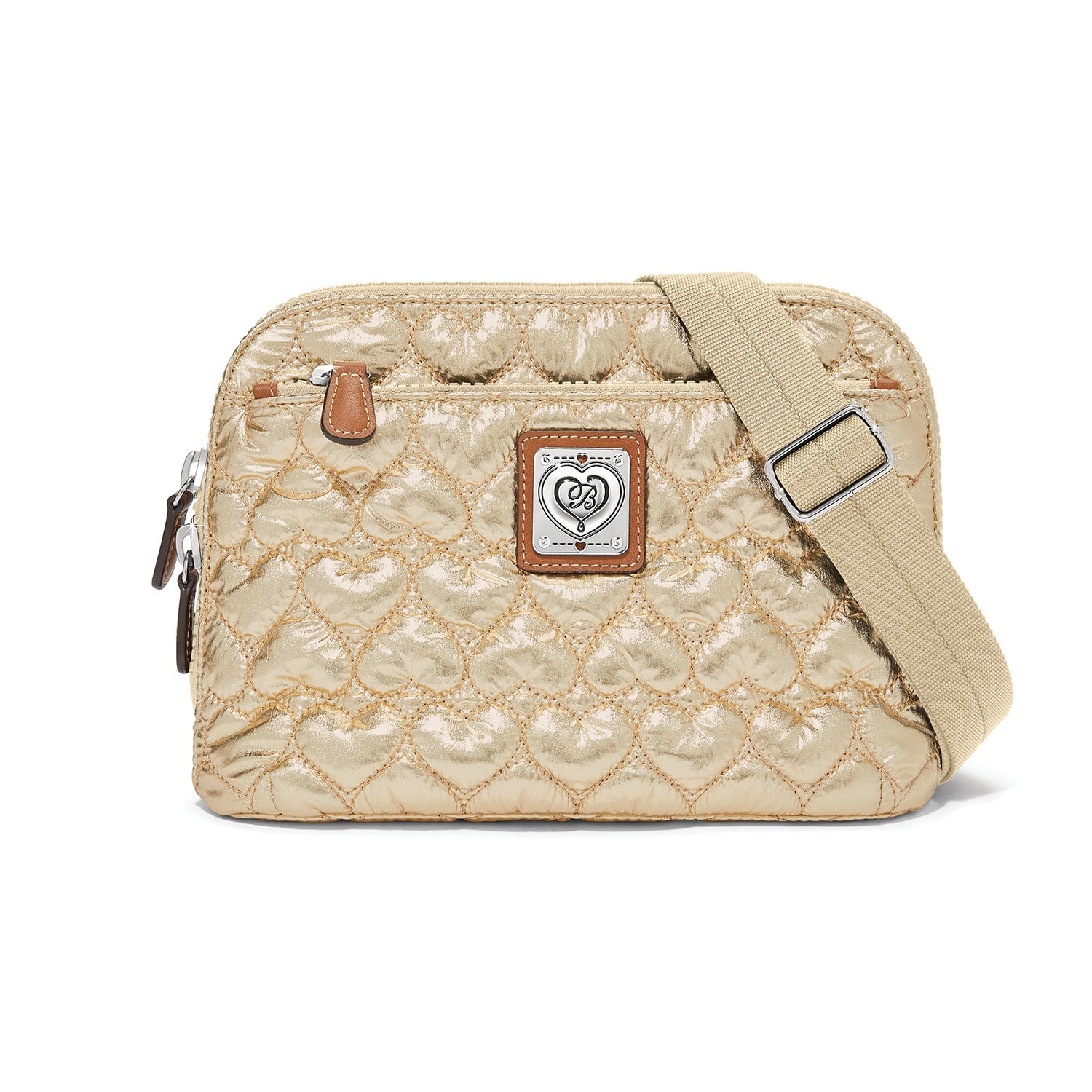 Brighton Koko Quilted Organizer Handbag | Metallic Gold