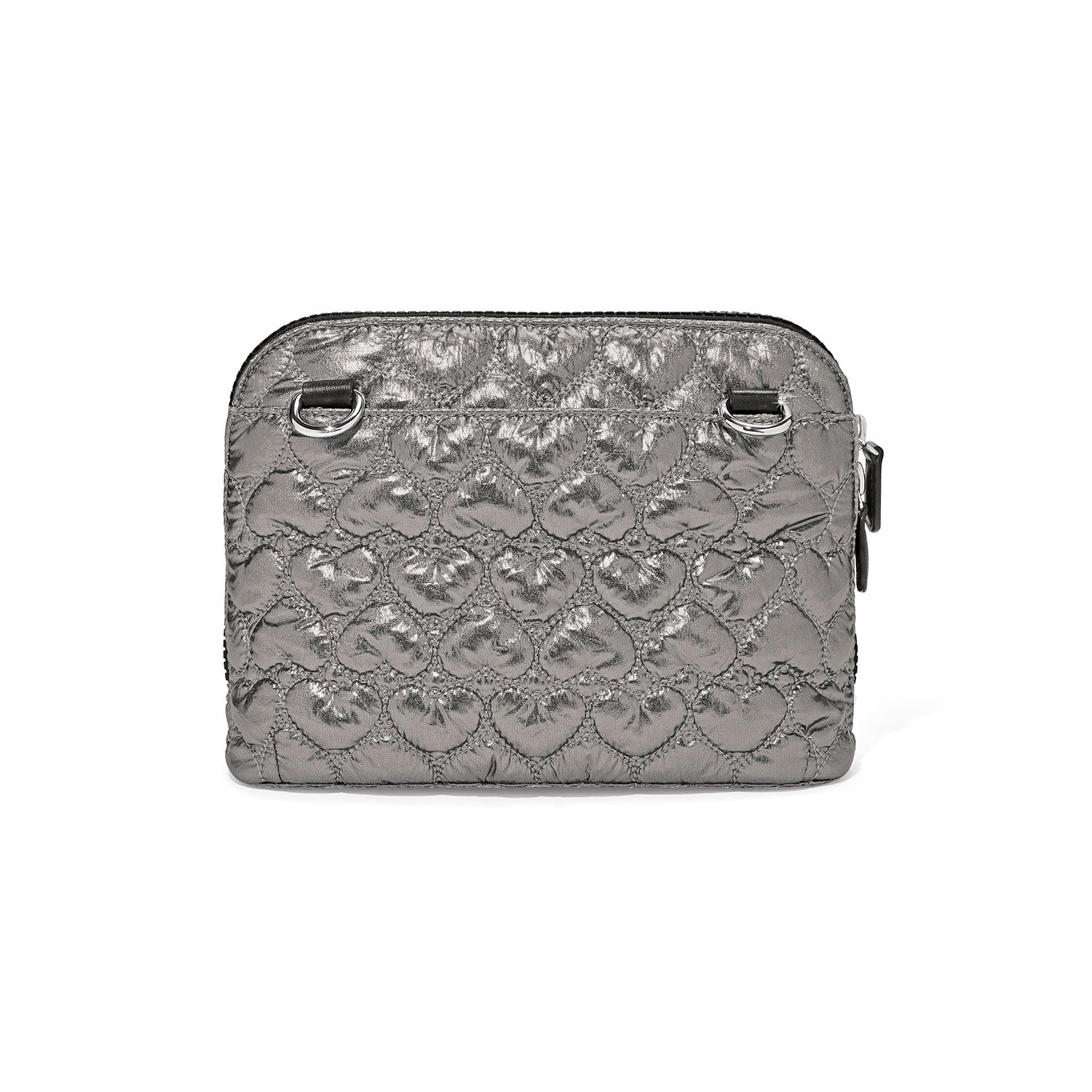Brighton Koko Quilted Organizer Handbag | Metallic Pewter - Juli's Wearable Art
