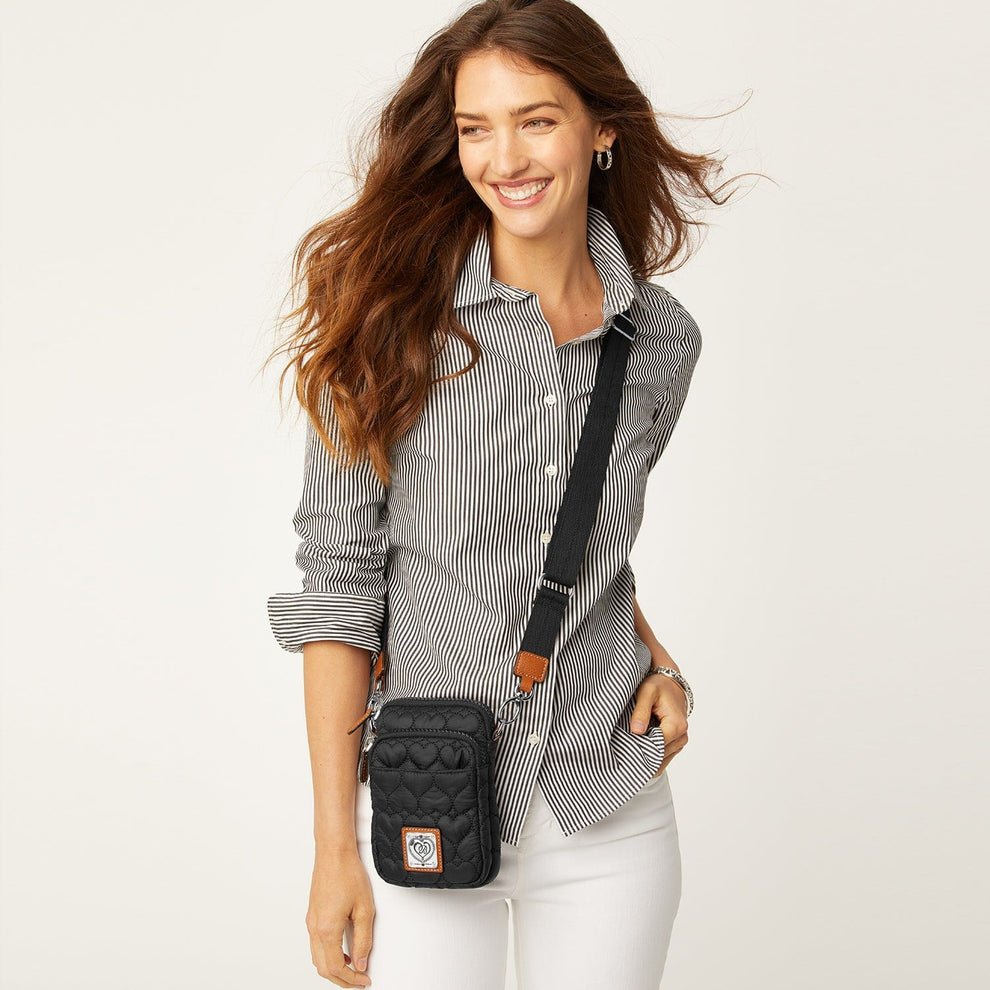 Brighton Kora Mini Utility Bag – Black Nylon - Juli's Wearable Art