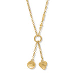 Brighton Kosmos Kaliedo Charm Lariat Necklace | Gold - Juli's Wearable Art