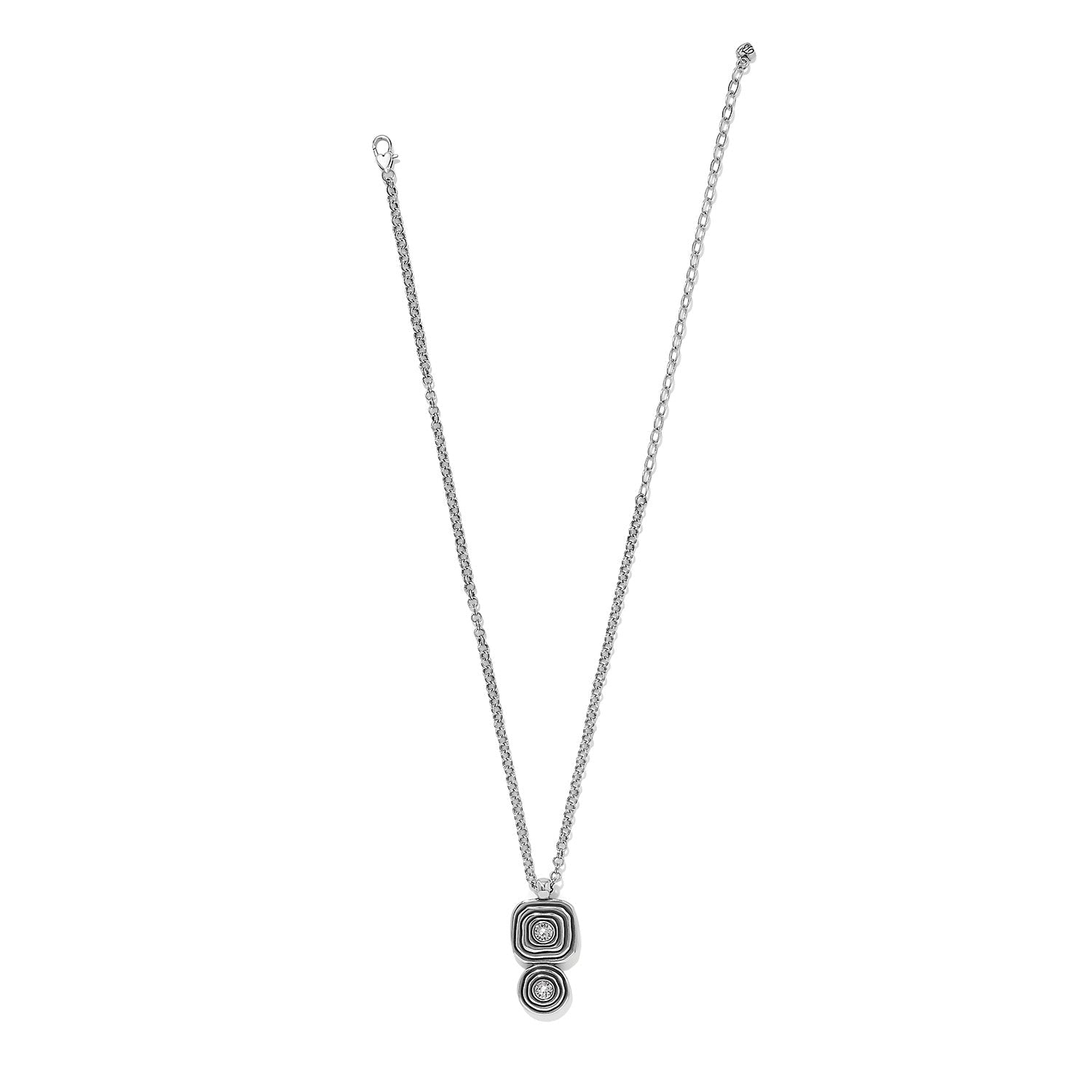Brighton Kosmos Kaliedo Duo Necklace | Silver - Juli's Wearable Art
