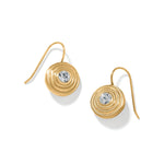 Brighton Kosmos Kaliedo Round French Wire Earrings | Gold - Juli's Wearable Art