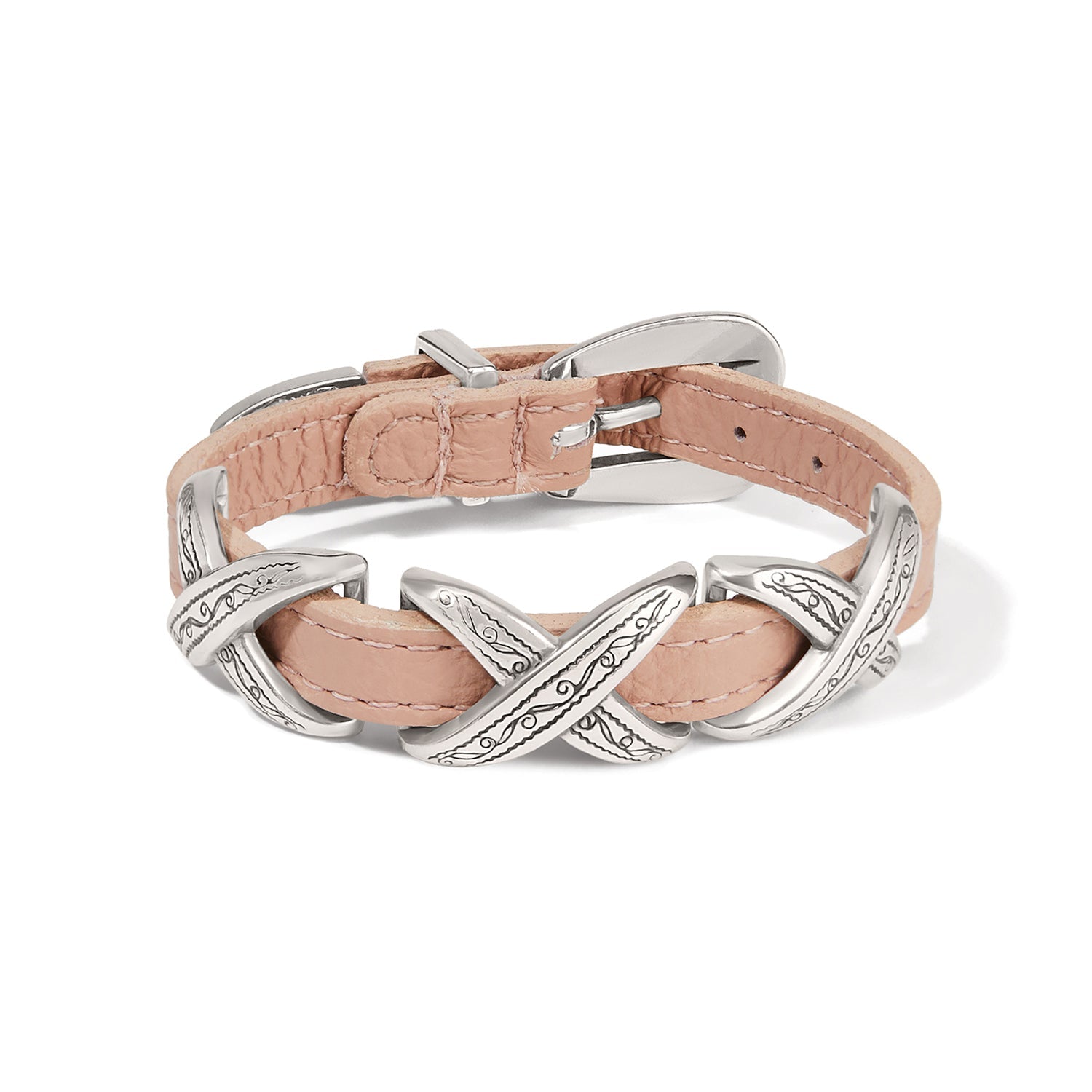 Brighton Kriss Kross Etched Bandit Bracelet - Juli's Wearable Art