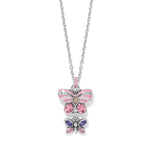 Brighton La Tulipe Butterfly Pink Duo Necklace - Juli's Wearable Art