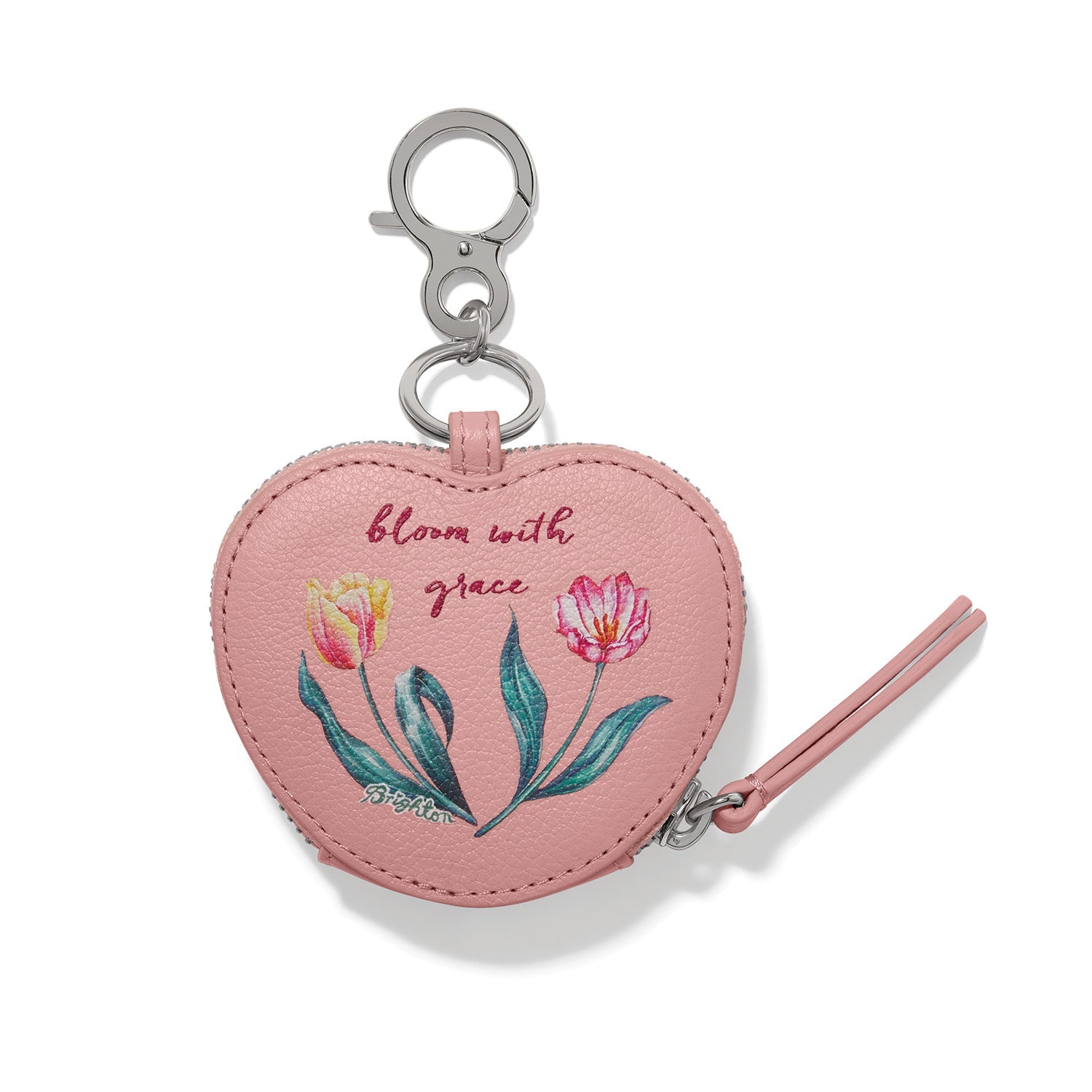 Brighton La Tulipe Heart Pouch Handbag Fob - Juli's Wearable Art