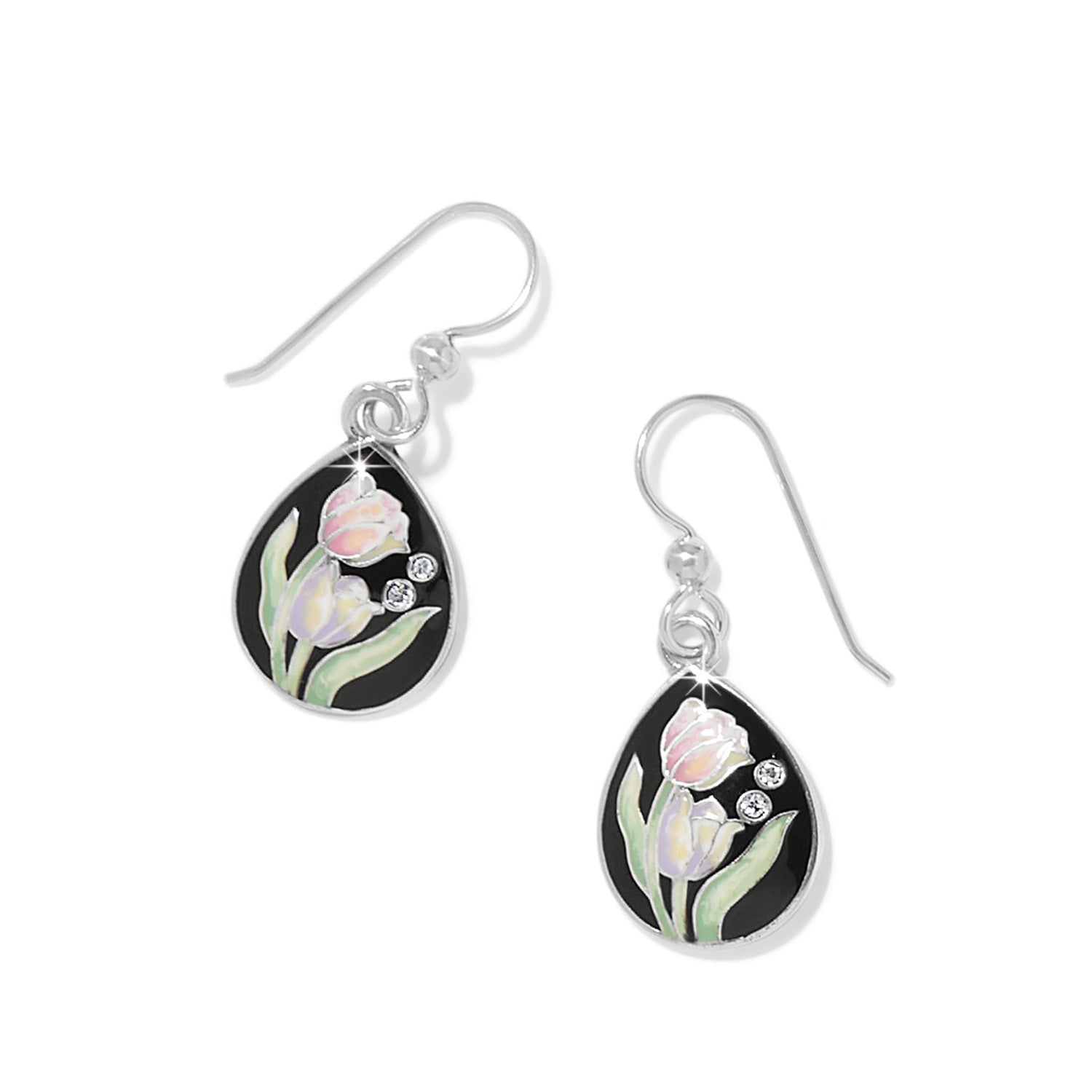 Brighton La Tulipe Noir French Wire Earrings