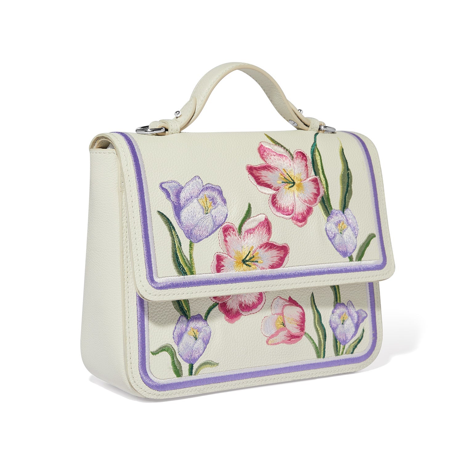 Brighton La Tulipe Petal Bag | La Tulipe Violetta Flap Bag - Juli's Wearable Art