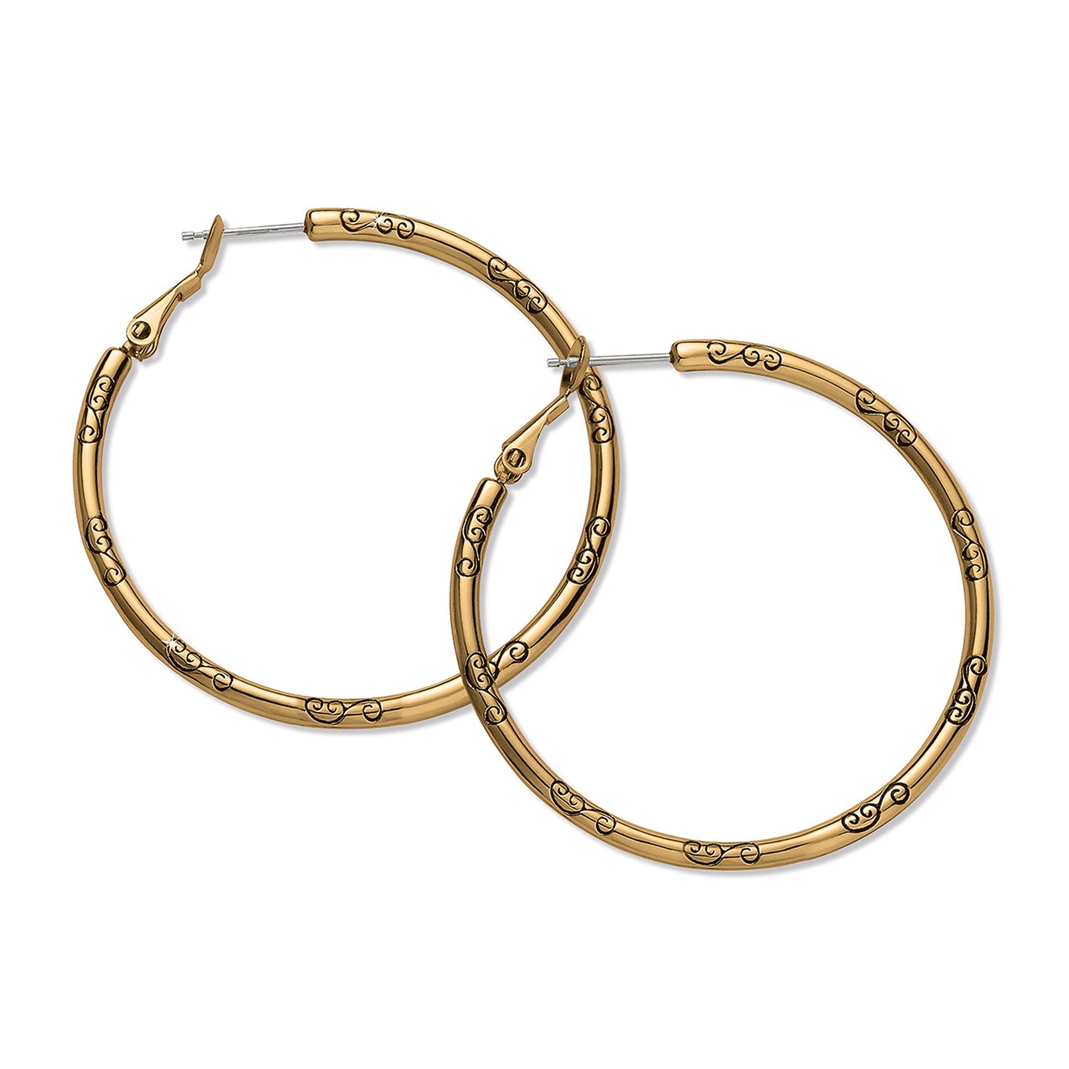 Brighton Large Hoop Charm Earrings - Juli's Wearable Art