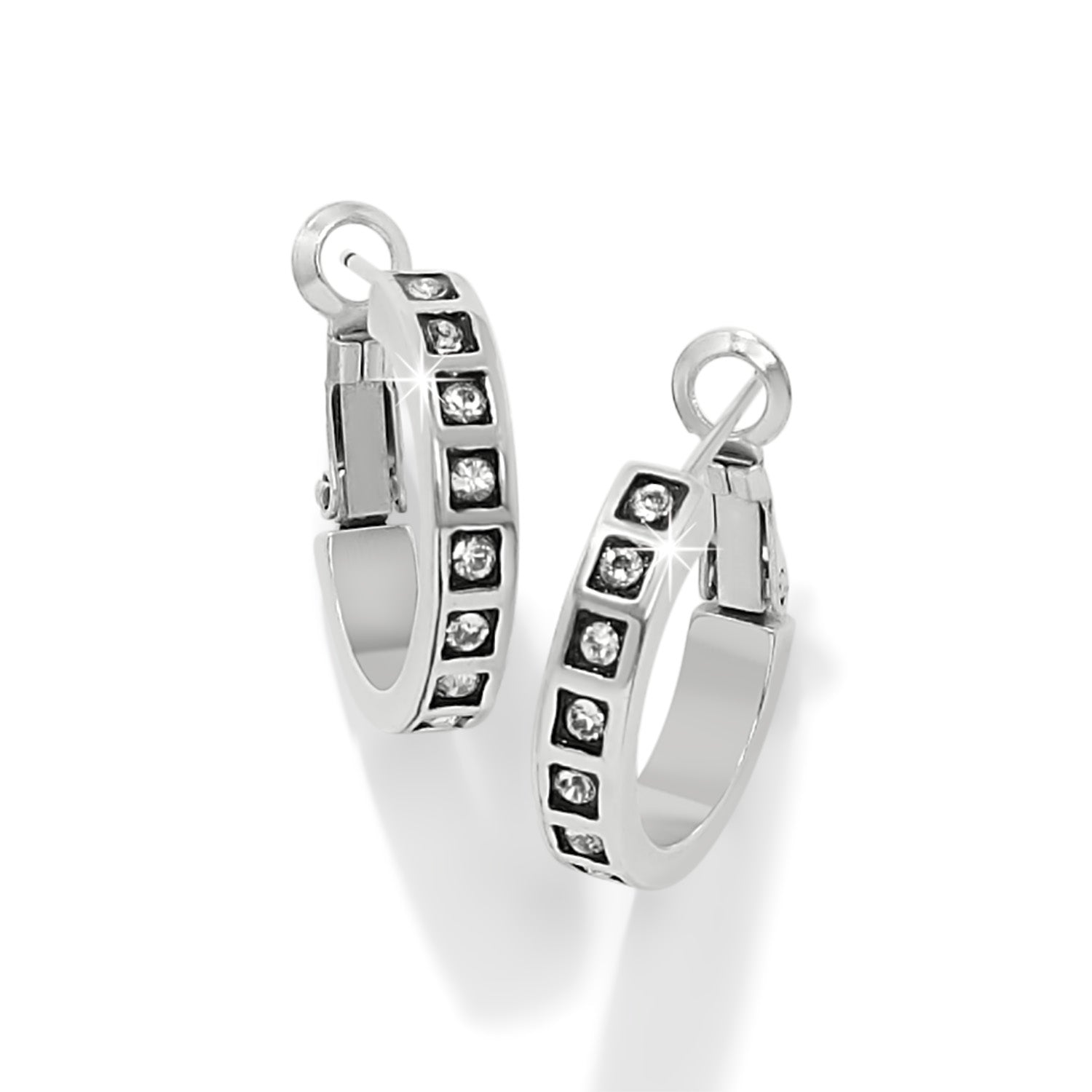 Brighton Love Knows Hoop Earrings – Silver - Juli's Wearable Art