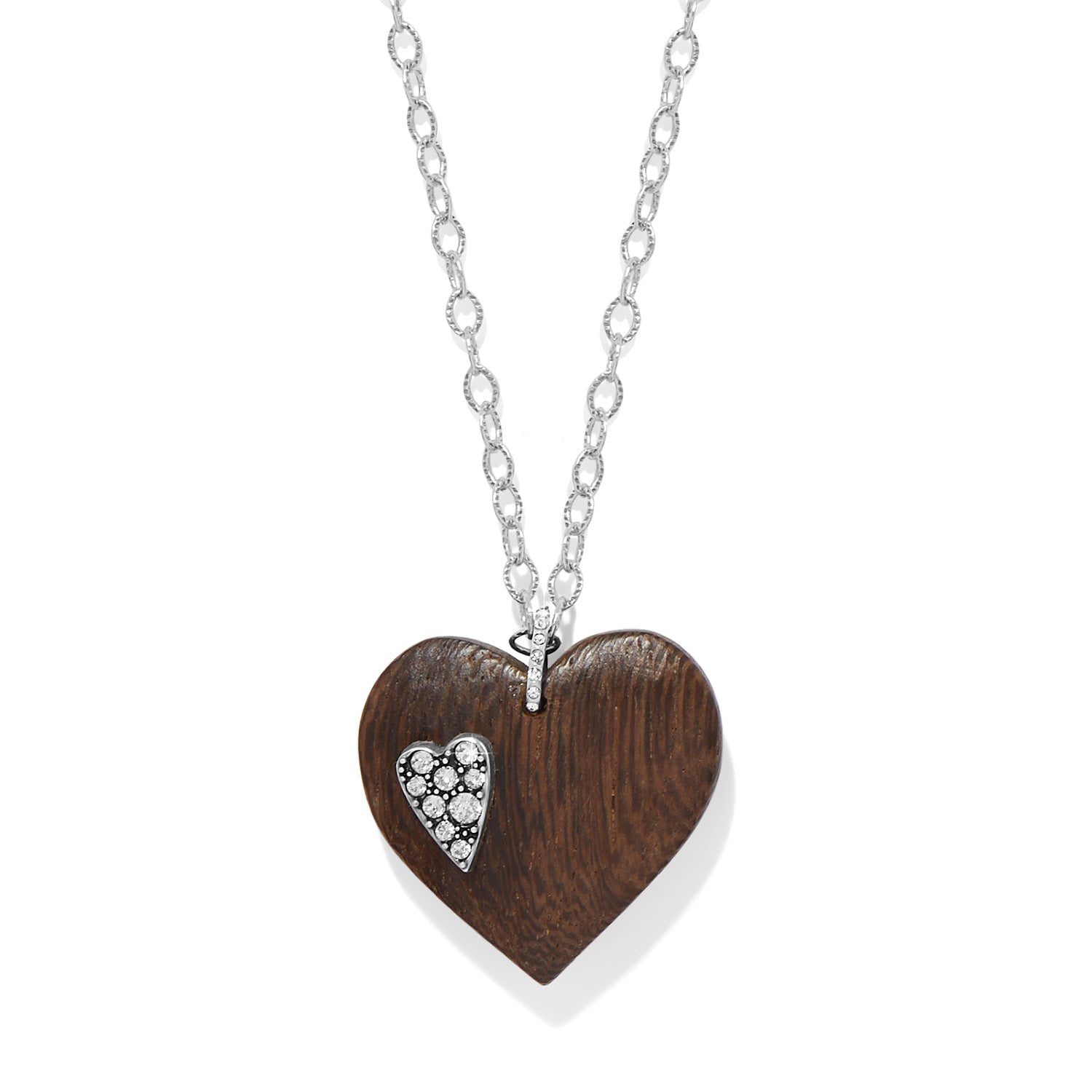 Brighton Love Message B Love Wood Necklace | Brown