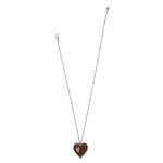 Brighton Love Message B Love Wood Necklace | Brown - Juli's Wearable Art