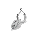 Brighton Love Messages B Love Reversible Hoop Earrings | Blue - Juli's Wearable Art