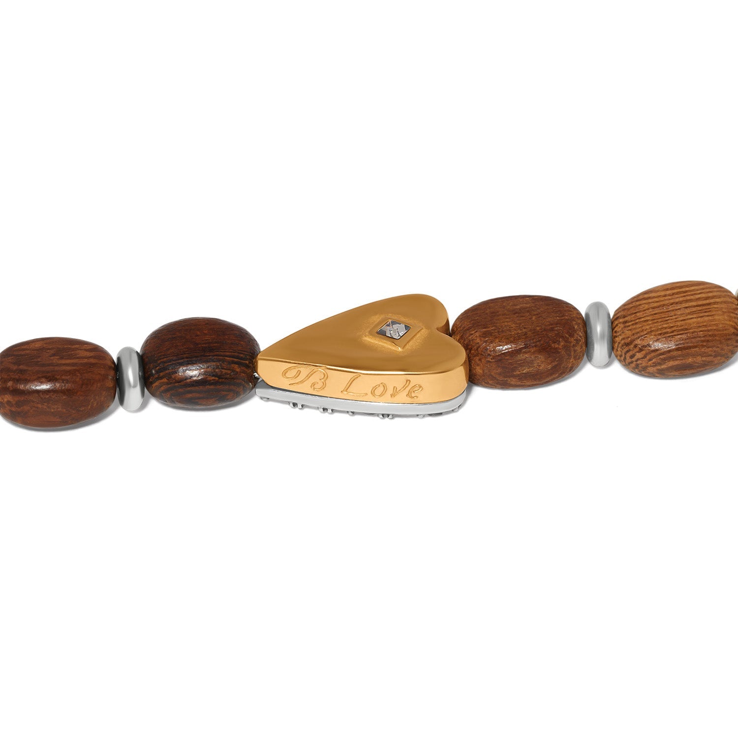 Brighton Love Messages B Love Wood Stretch Bracelet - Juli's Wearable Art