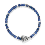 Brighton Love Messages B You Blue Stretch Bracelet | Blue - Juli's Wearable Art