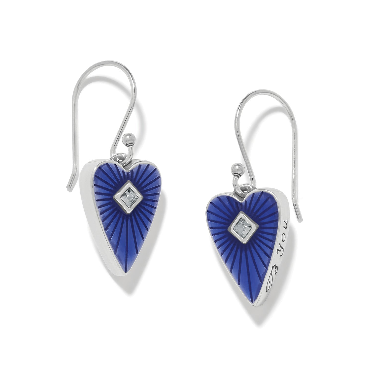 Brighton Love Messages B You French Wire Earrings | Blue