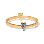 Brighton Love Messages Be Bold Hinged Bangle – Two Tone Silver/Gold - Juli's Wearable Art