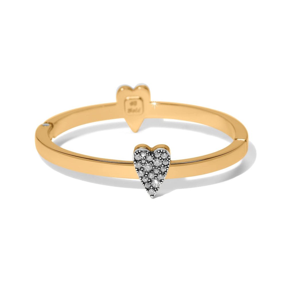 Brighton Love Messages Be Bold Hinged Bangle – Two Tone Silver/Gold - Juli's Wearable Art