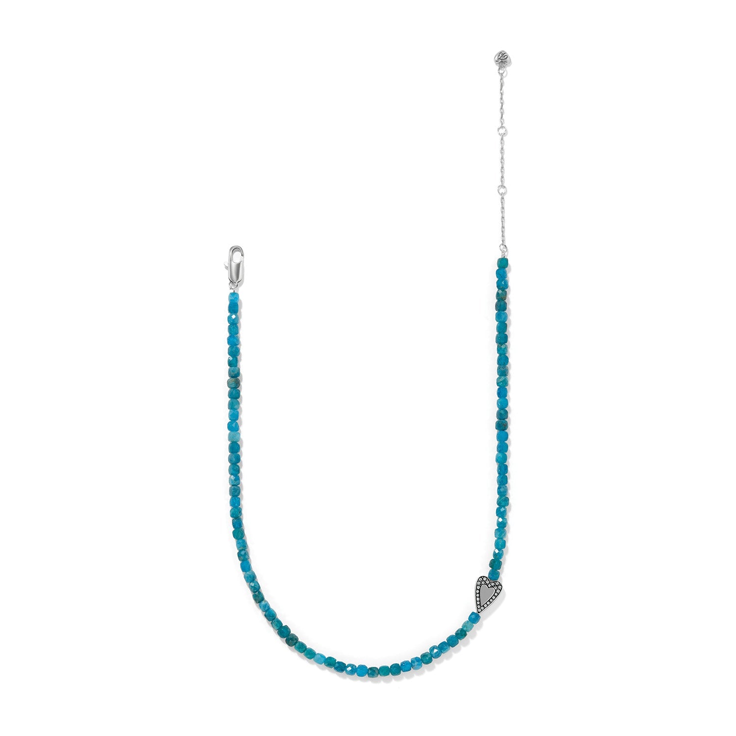 Brighton Love Messages Be Bold Teal Necklace