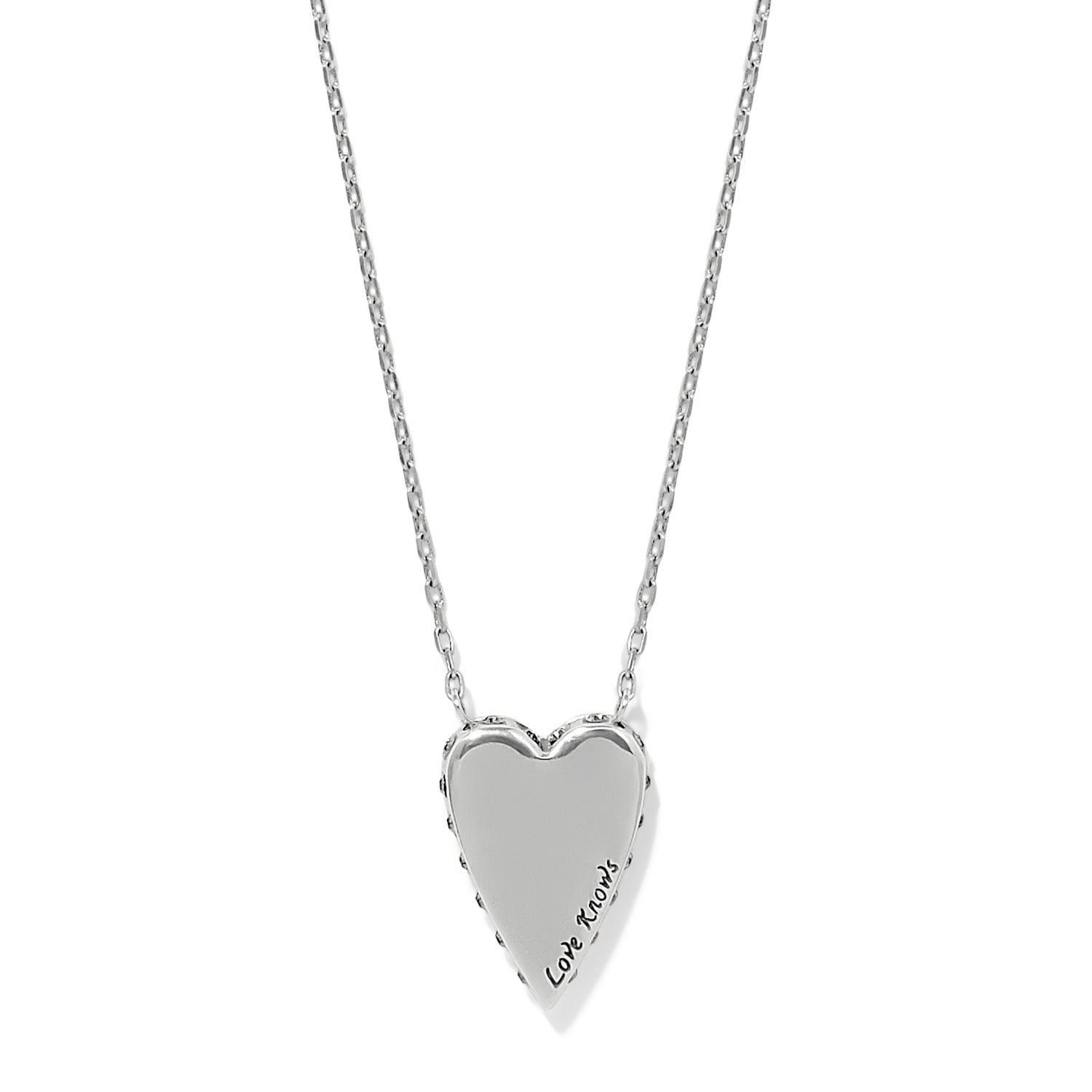 Brighton Love Messages Love Knows Necklace | Blue - Juli's Wearable Art