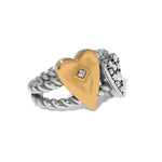 Brighton Love Messages You Are Loved Ring – Two Tone Silver/Gold - Juli's Wearable Art