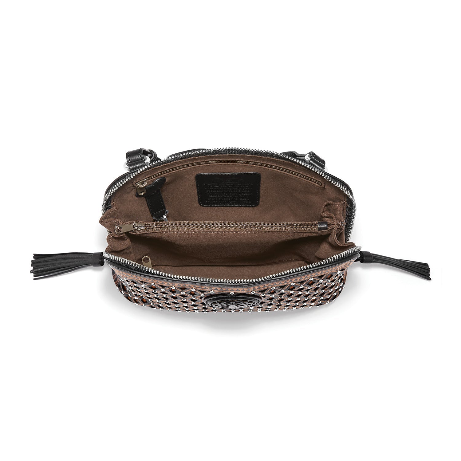 Brighton Lucille Domed Organizer Handbag | Black - Juli's Wearable Art