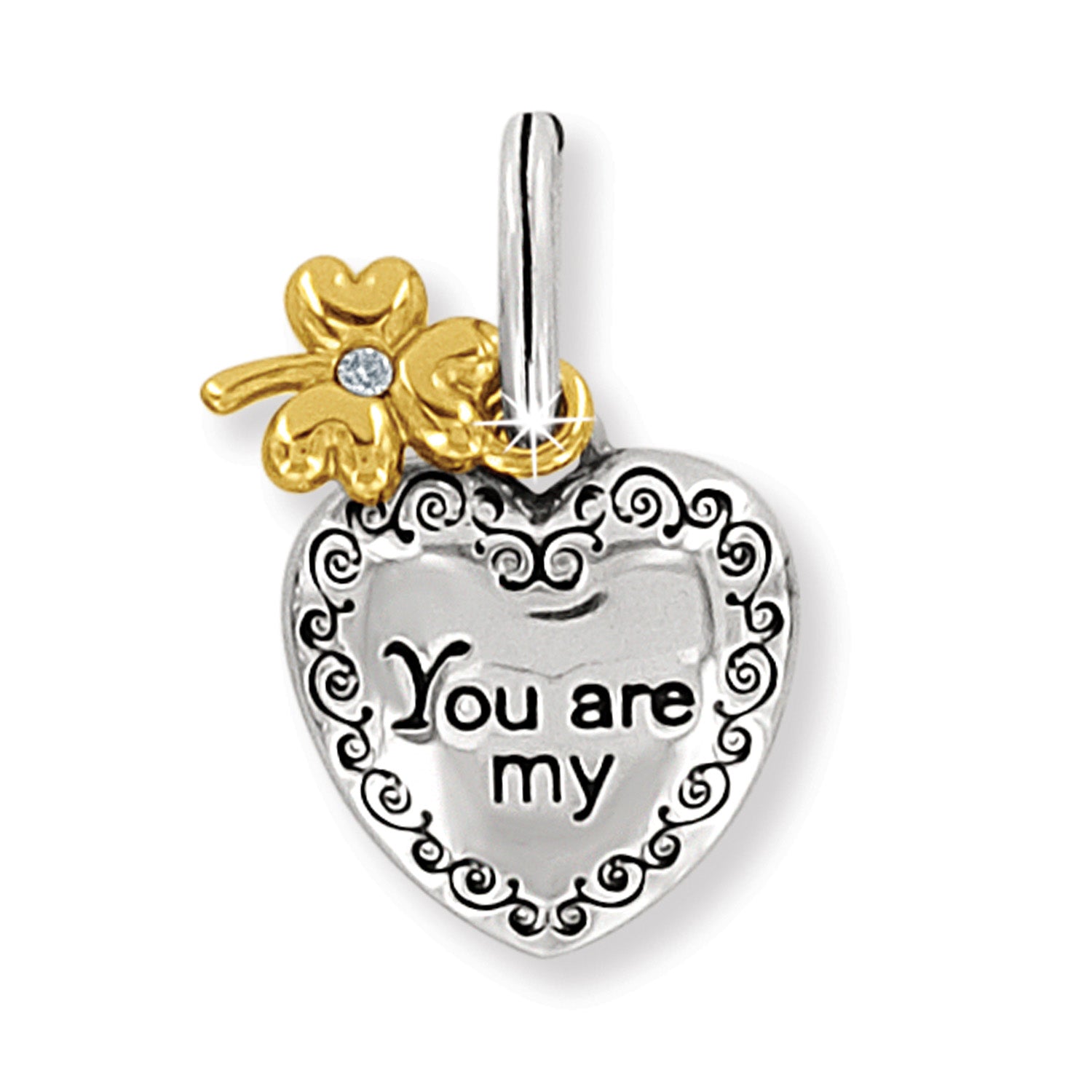 Brighton Lucky Twirl Heart Charm - Juli's Wearable Art
