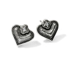 Brighton Luna Heart Mini Post Earrings - Juli's Wearable Art