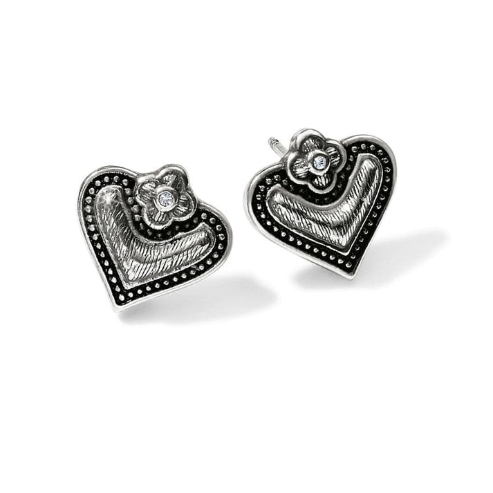Brighton Luna Heart Mini Post Earrings - Juli's Wearable Art