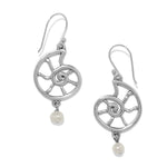 Brighton Lunar Tide Nautilus French Wire Earrings - Juli's Wearable Art