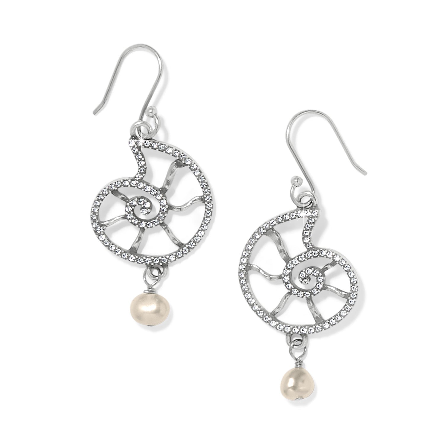 Brighton Lunar Tide Nautilus French Wire Earrings - Juli's Wearable Art
