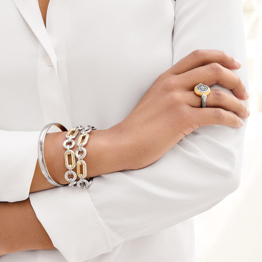 Brighton Medici Two Tone Link Bracelet - Juli's Wearable Art