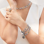 Brighton Medici Two Tone Link Bracelet - Juli's Wearable Art