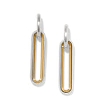 Brighton Medici Two Tone Long Post Drop Earrings - Juli's Wearable Art