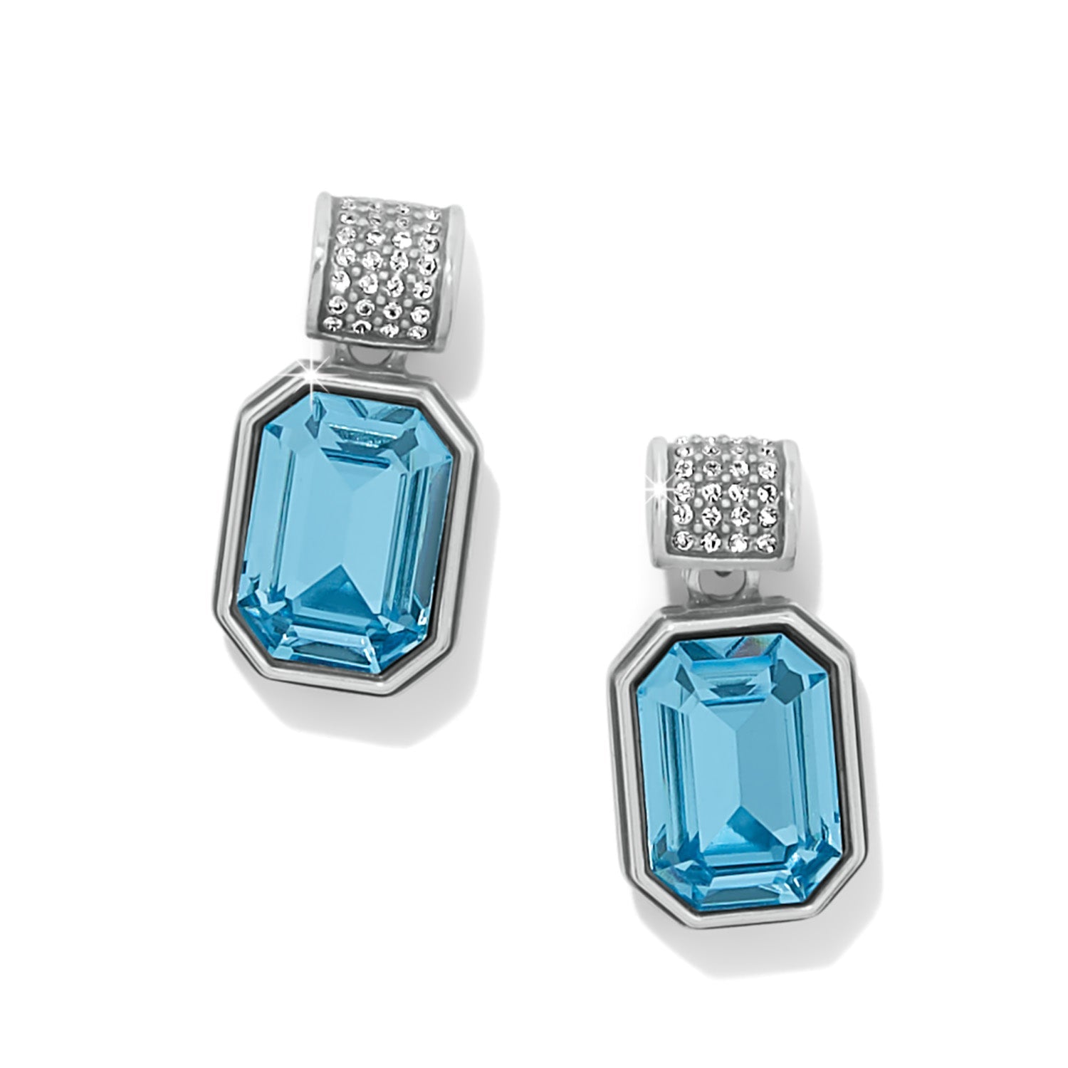 Brighton Meridian Aurora 67 Post Earrings | Aqua Crystal