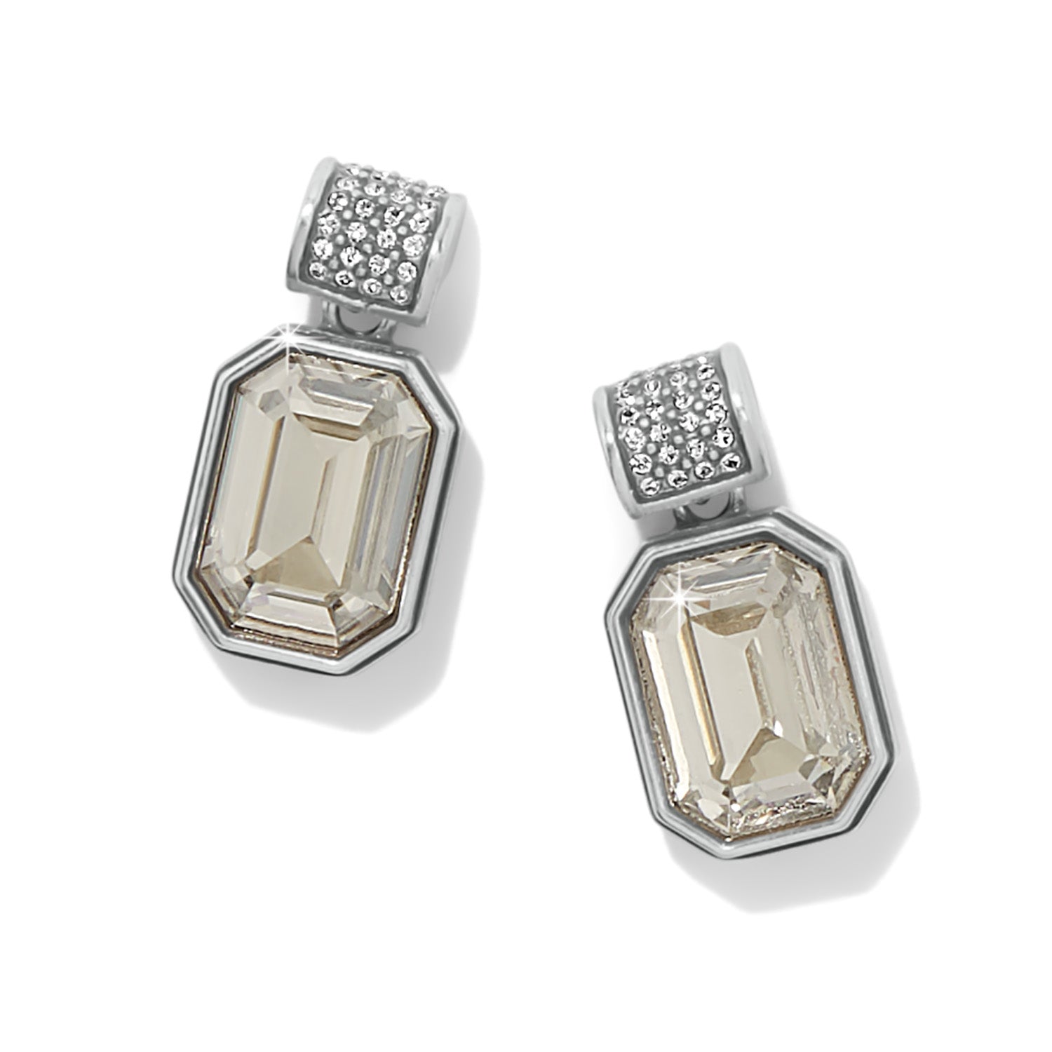Brighton Meridian Aurora 67 Post Earrings | Silver Crystal