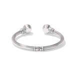 Brighton Meridian Aurora Petite Hinge Bangle | Aqua Crystal - Juli's Wearable Art