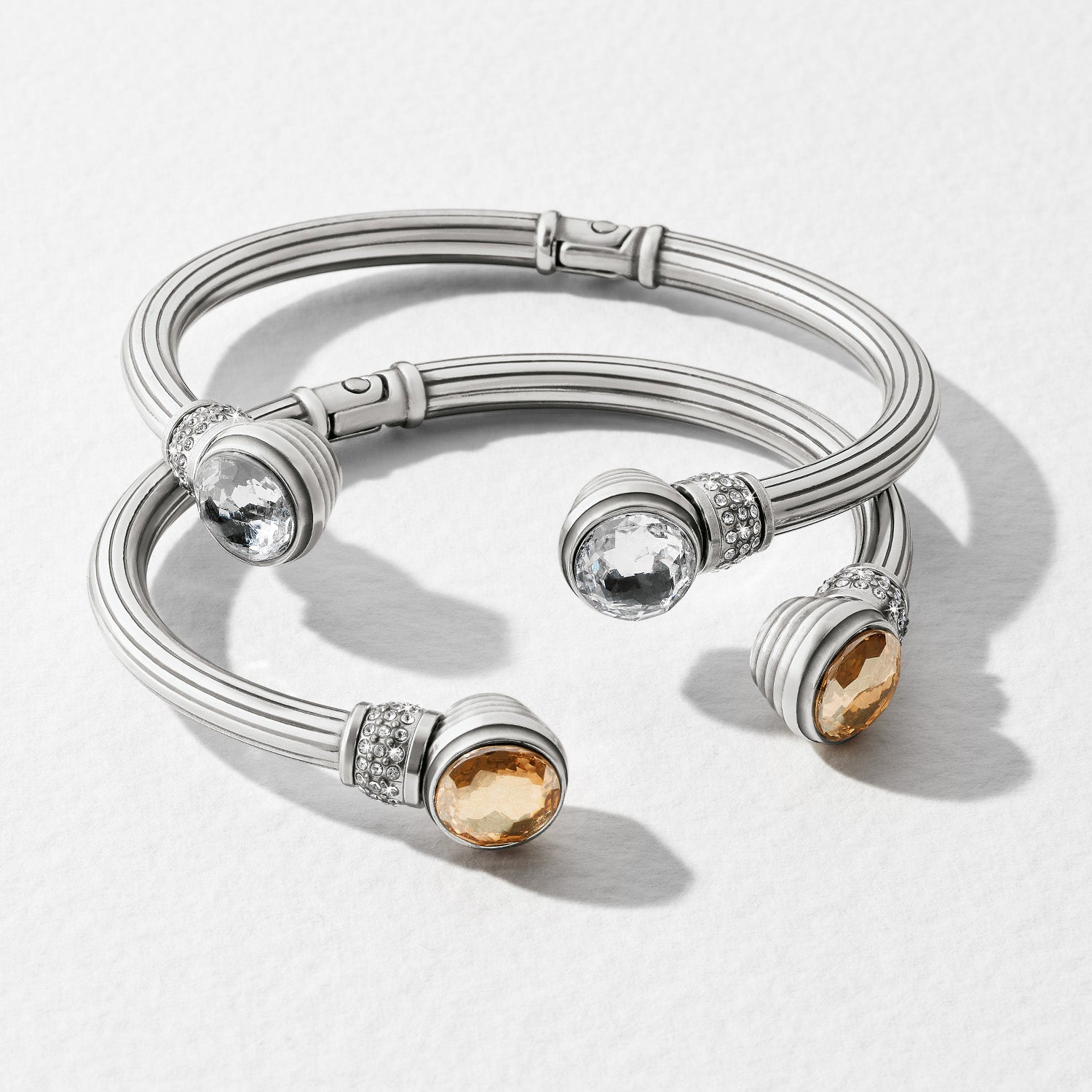 Brighton Meridian Aurora Petite Hinge Bangle | Silver - Juli's Wearable Art