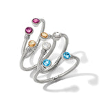 Brighton Meridian Aurora Petite Hinge Bangle | Silver - Juli's Wearable Art