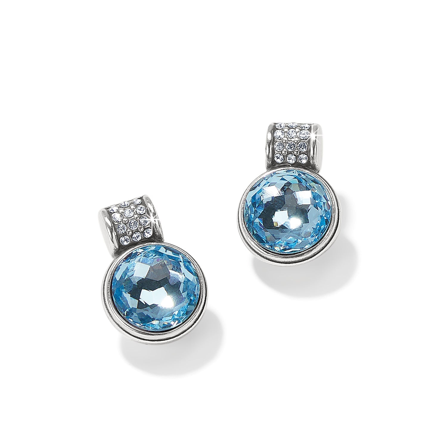 Brighton Meridian Aurora Petite Post Earrings | Aqua Crystal