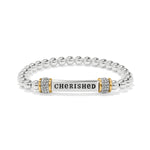 Brighton Meridian Cherished Two Tone Stretch Bracelet - Juli's Wearable Art