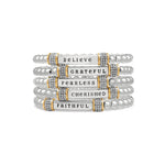 Brighton Meridian Cherished Two Tone Stretch Bracelet - Juli's Wearable Art