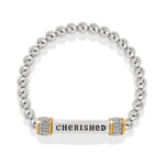 Brighton Meridian Cherished Two Tone Stretch Bracelet - Juli's Wearable Art