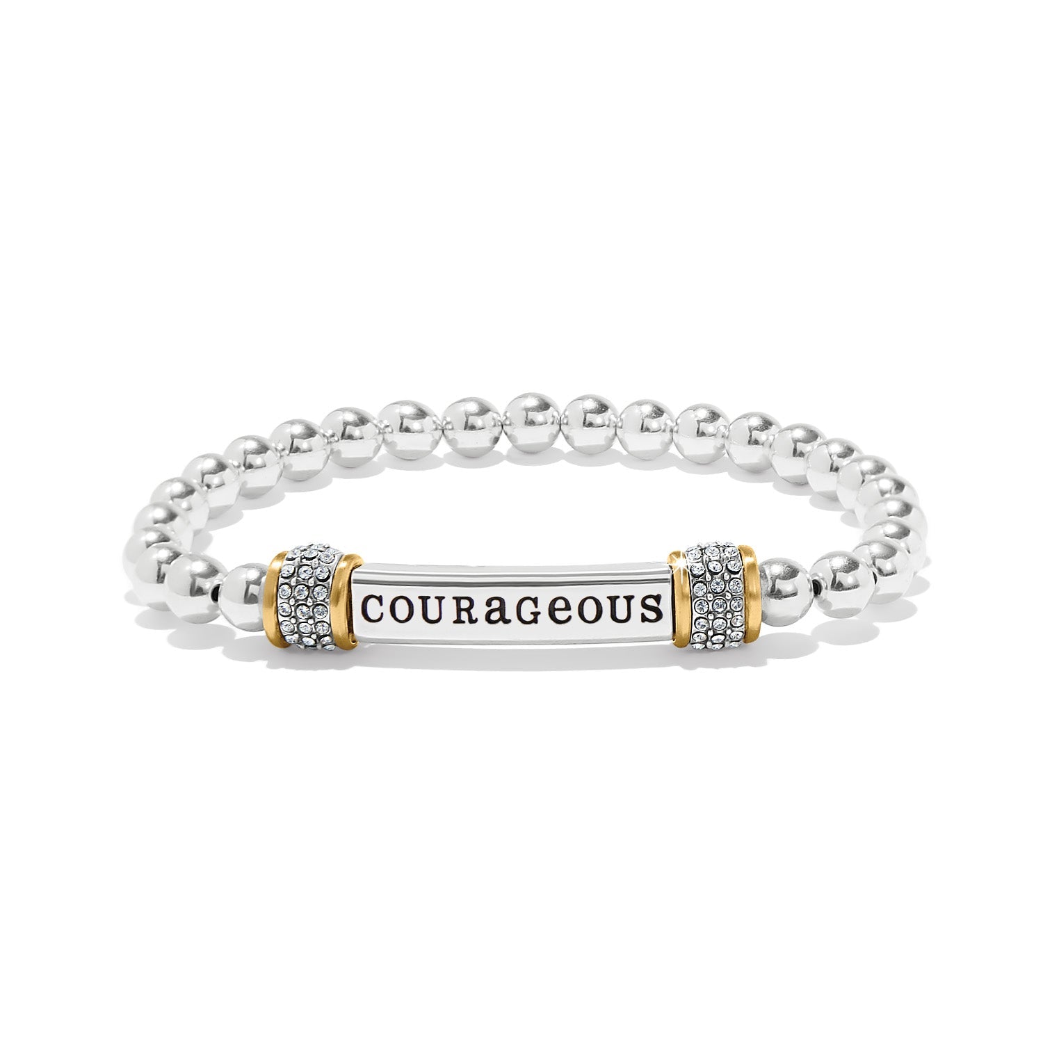 Brighton Meridian Courageous Two Tone Stretch Bracelet - Juli's Wearable Art