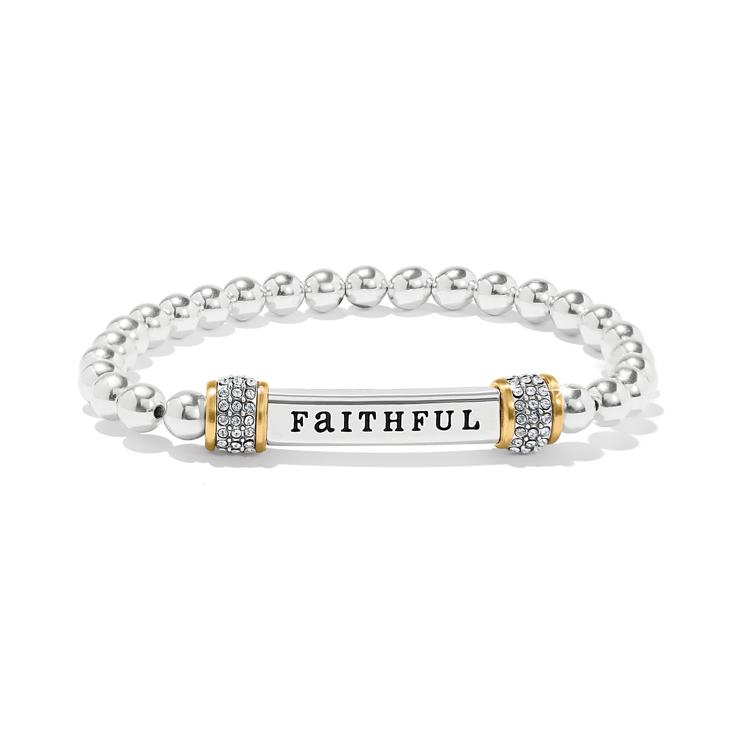 Brighton Meridian Faithful Two Tone Stretch Bracelet - Juli's Wearable Art