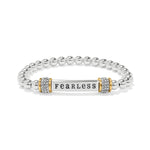Brighton Meridian Fearless Two Tone Stretch Bracelet - Juli's Wearable Art