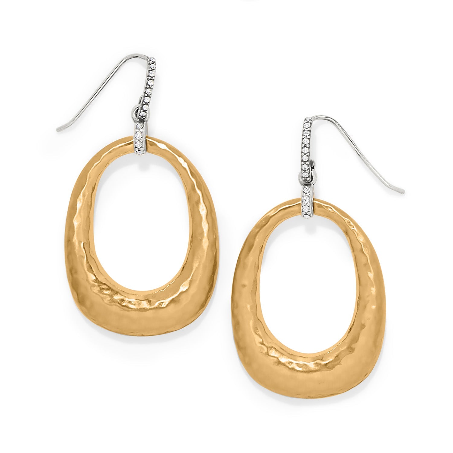 Brighton Meridian Geo Open Hoop French Wire Earrings - Juli's Wearable Art