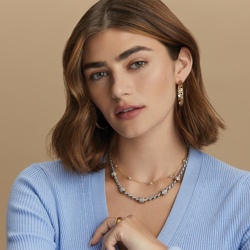 Brighton Meridian Necklace – Two - Tone - Juli's Wearable Art