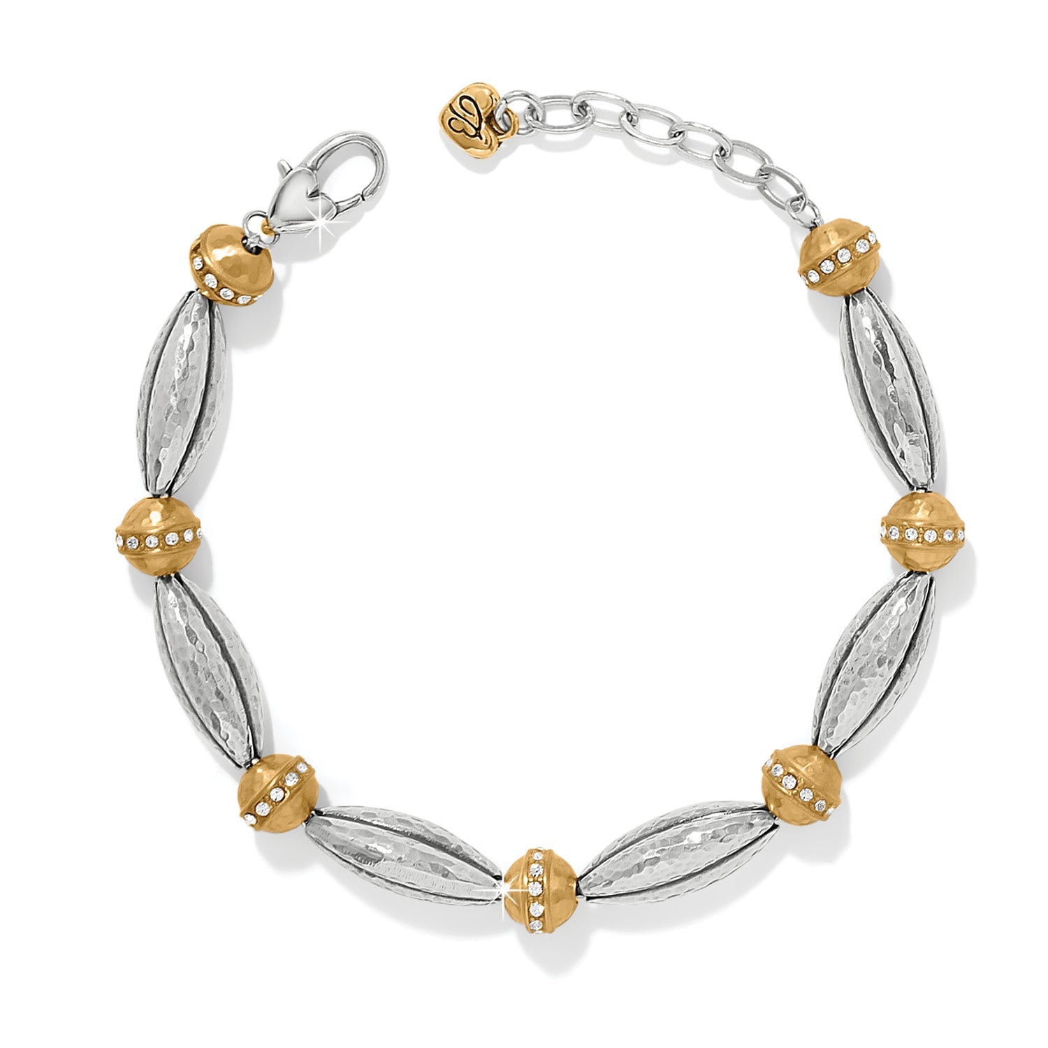 Brighton Meridian Orbit Bead Two Tone Bracelet - Juli's Wearable Art