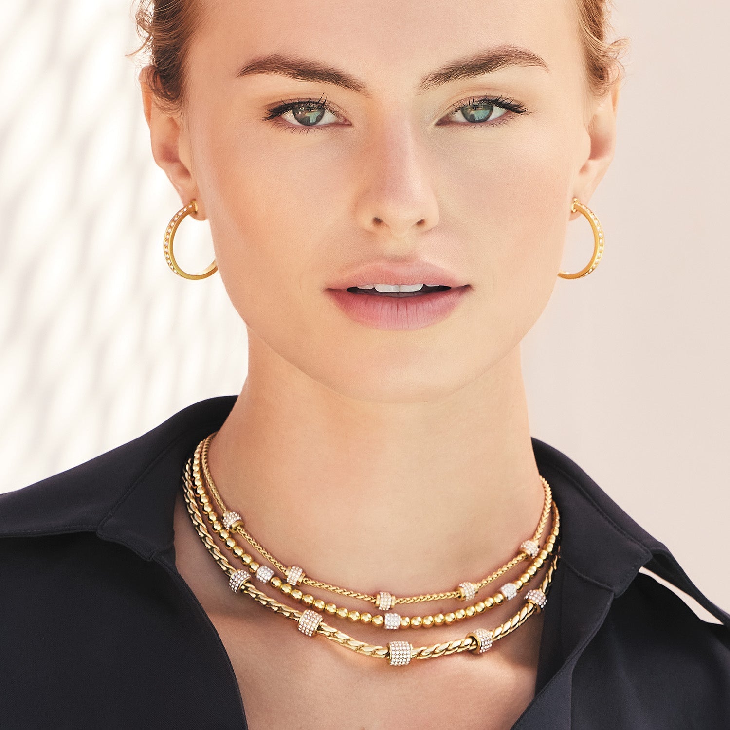 Brighton Meridian Petite Beads Station Necklace | Gold - Juli's Wearable Art